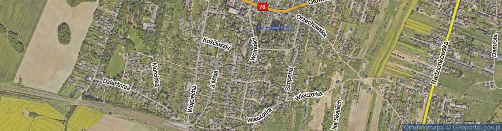 Zdjęcie satelitarne Wolności ul.